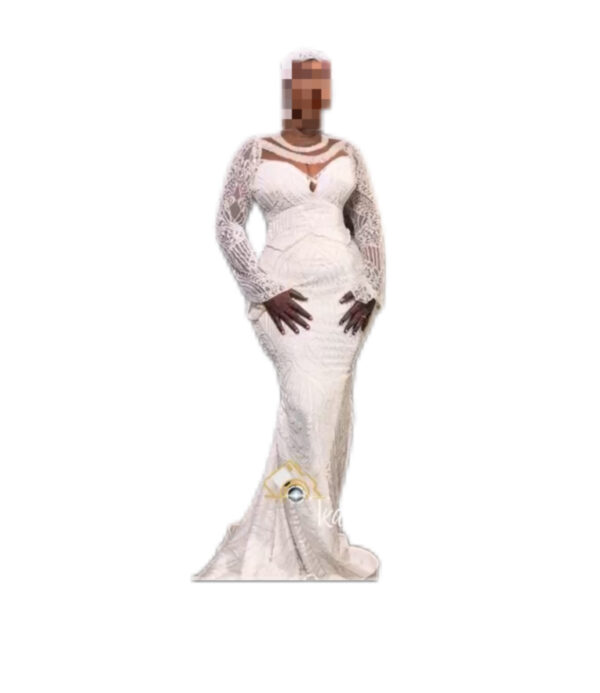 Robe de mariée Seye Innovation Couture, Taille XL, Quasi-neuf, Foulard