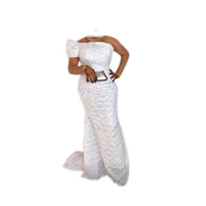 Robe brodé Autriche blanc, taille XL, Quasi-neuf