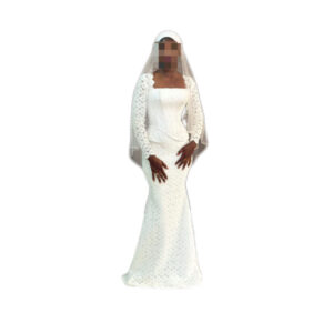 Tenue de mariée Brodé Blanc, taille S/M, Quasi-neuf