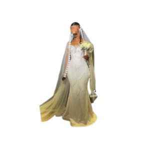 Robe de mariée RIMK, taille M, Quasi-neuf, voile