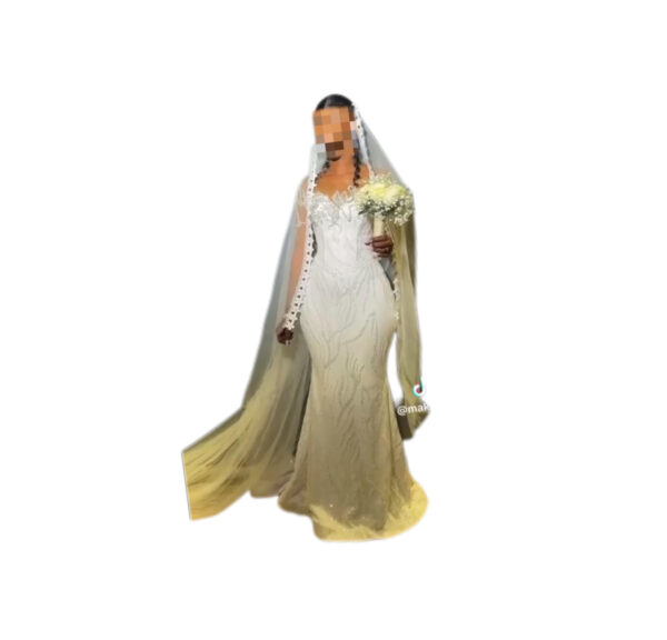 Robe de mariée RIMK, taille M, Quasi-neuf, voile