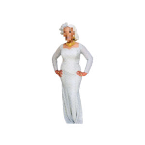 Robe brodé, taille M, Quasi-neuf, foulard