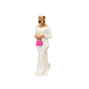 Robe brodé Suisse, Taille S, Quasi-neuf, foulard