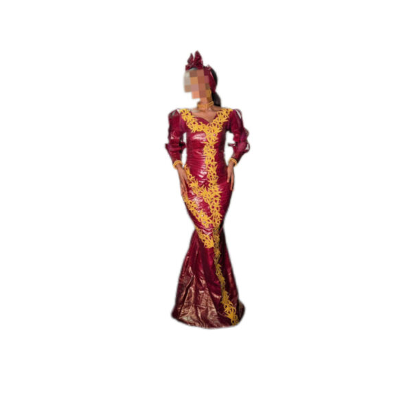 Robe bazin, Taille S, Quasi-neuf, bandeau de tête