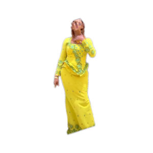 Jupe complet Brodé Lafaya, taille L, Quasiment-neuf, foulard