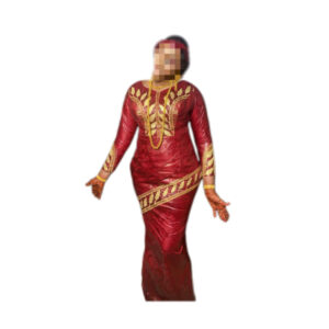 Robe bazin Getzner, taille L, Quasi-neuf, foulard