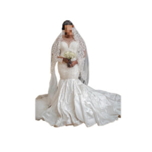 Robe de mariée, taille XL, Quasi-neuf, voile