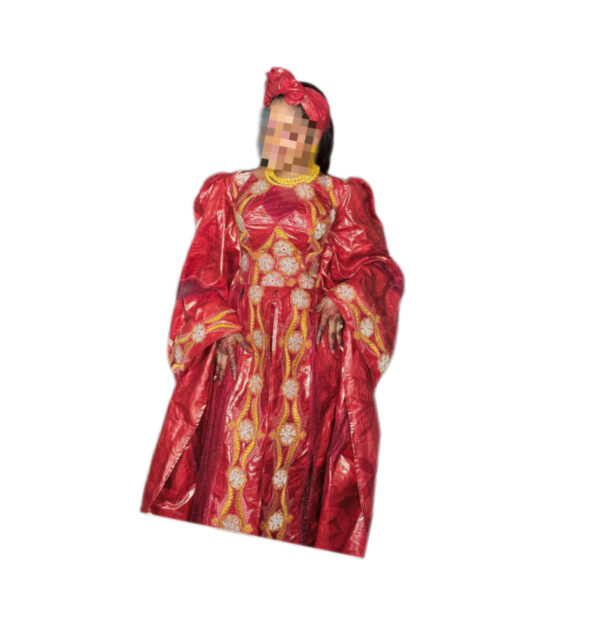 Jupe complet Bazin Getzner Gala, Taille M,, Quasi-neuf, foulard