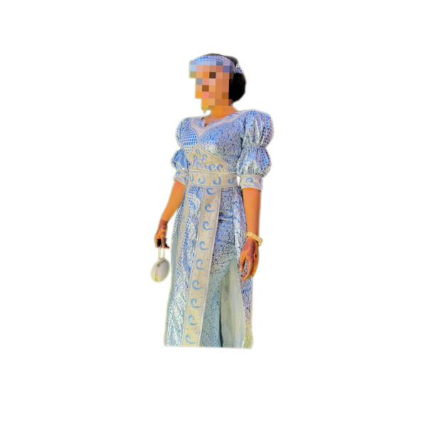 Jupe complet bazin Getzner, taille S/M, Quasi-neuf, foulard