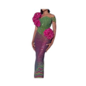 Robe de soirée Kente, Taille M, Quasi-neuf