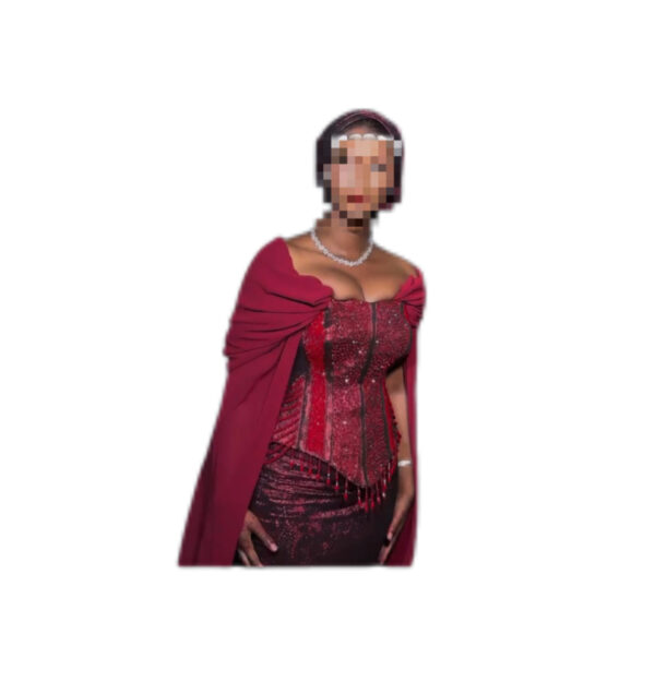 Tenue de soirée, taille M, Quasi-neuf, foulard – Image 2