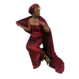 Tenue de soirée, taille M, Quasi-neuf, foulard