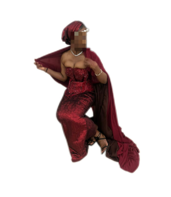 Tenue de soirée, taille M, Quasi-neuf, foulard