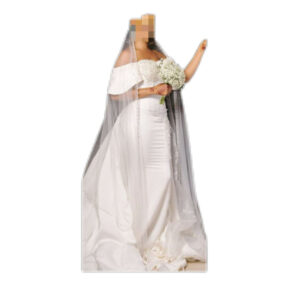 Robe de mariée, Taille M, Quasi-neuf, voile