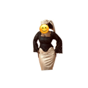 Jupe complet, taille L, Quasi-neuf, foulard