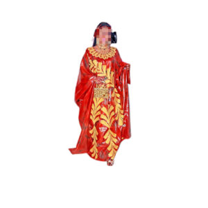 Grand boubou Bazin taille M, Quasi-neuf, foulard