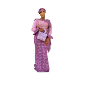 Robe brodé, Taille L, Quasi-neuf, foulard