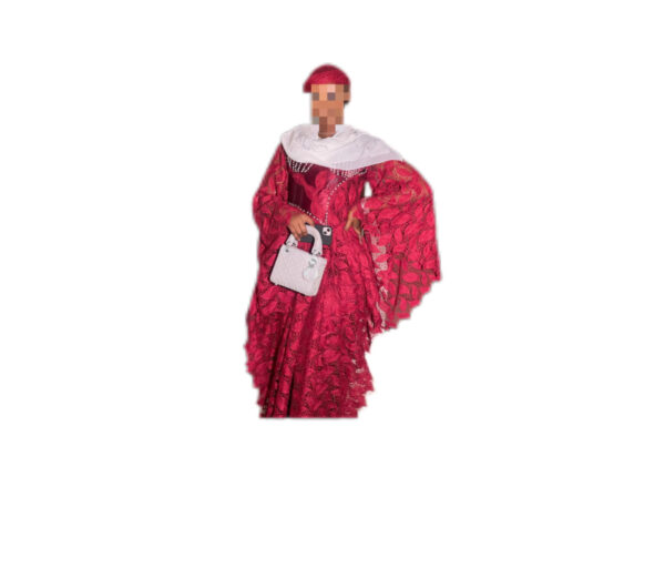 Robe brodé Guipure, taille M, Foulard