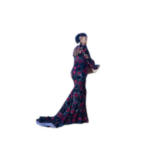 Robe de soirée, taille M, Quasi-neuf, foulard