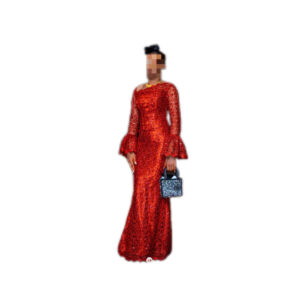 Robe de soirée rouge, taille S, Quasi-neuf