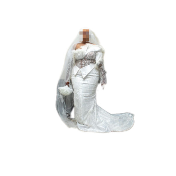 Robe de mariée, taille XXL, Quasi-neuf, voile