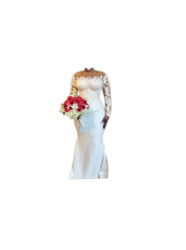 Robe de mariée Sabiq, Taille L, Quasi-neuf, voile – Image 2