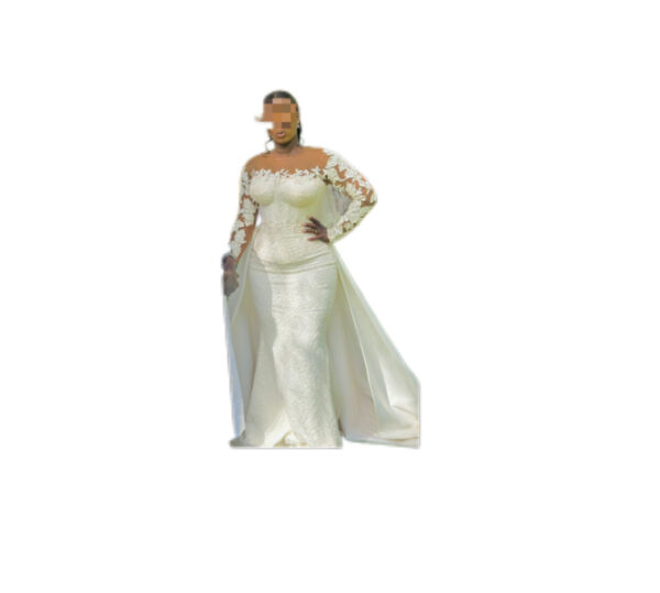 Robe de mariée Sabiq, Taille L, Quasi-neuf, voile
