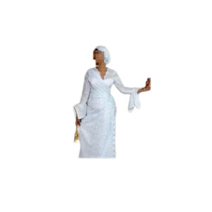 Robe brodé Bamba Fashion, taille S, Quasi-neuf, foulard