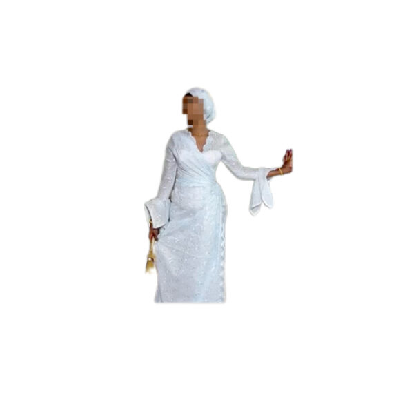 Robe brodé Bamba Fashion, taille S, Quasi-neuf, foulard