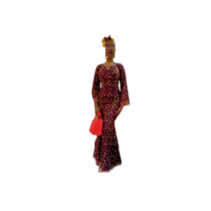 Robe brodé, taille S, Quasi-neuf, turban