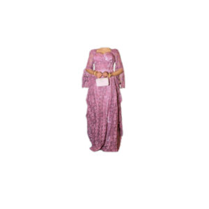Robe brodé, taille M, Quasi-neuf, foulard