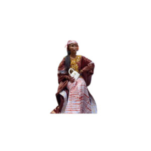 Grand boubou Jupe bazin, taille M, Quasi-neuf, foulard