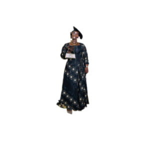 Robe brodé Koko Teintures Style, taille XL, Quasi-neuf, foulard