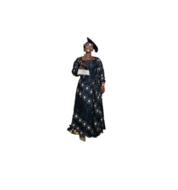 Robe brodé Koko Teintures Style, taille XL, Quasi-neuf, foulard
