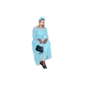 Robe brodé Guipure taille M, Quasi-neuf, foulard