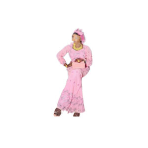 Robe brodé voile, taille M, Quasi-neuf, foulard