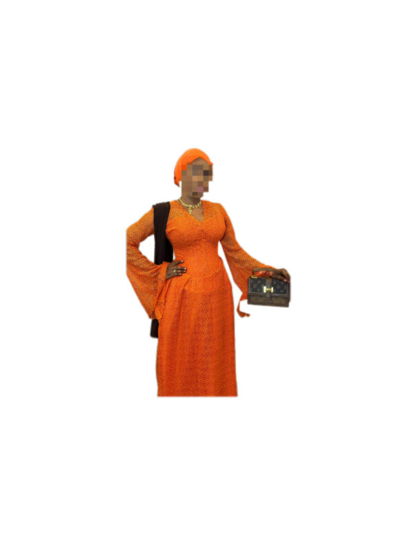 Robe brodé, Taille S/M, Quasi-neuf, foulard