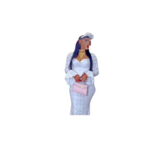 Robe brodé blanc, taille M, Quasi-neuf