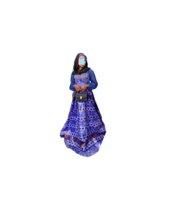 Robe bazin Getzner, taille S/M, Quasi-neuf, foulard