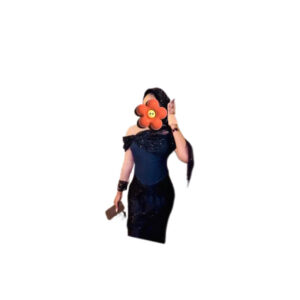 Robe de soirée, taille S, Quasi-neuf, foulard