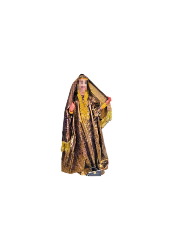 Grand boubou bazin, Taille Unique, Quasi-neuf, foulard, écharpe