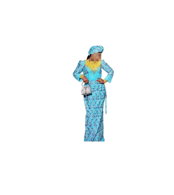Jupe complet brodé, taille M, Quasi-neuf, turban