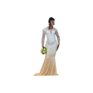 Robe de mariée, taille M, Quasi-neuf, voile