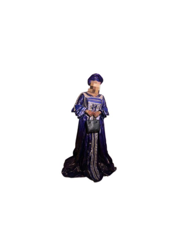 Robe bazin Gala Mïamour, taile XL, Quasi-neuf, foulard