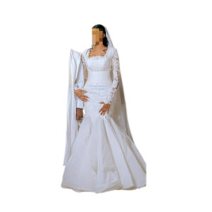 Robe de mariée, taille M, Quasi-neuf, voile