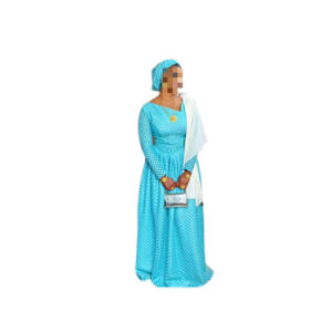 Robe brodé Guipure, Taille M, Quasi-neuf, foulard