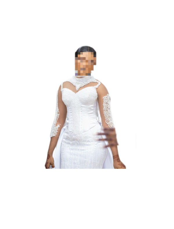 Robe de mariée, taille M, Quasi-neuf, voile