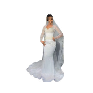 Robe de mariée, taille S, Quasi-neuf, voile