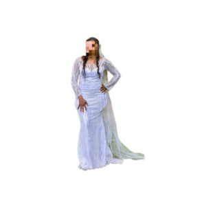 Robe de mariée, taille L, Quasi-neuf, voile