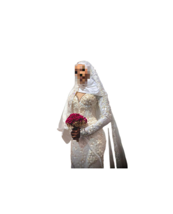 Robe de mariée SK Couture, taille M, Quasi-neuf, voile
